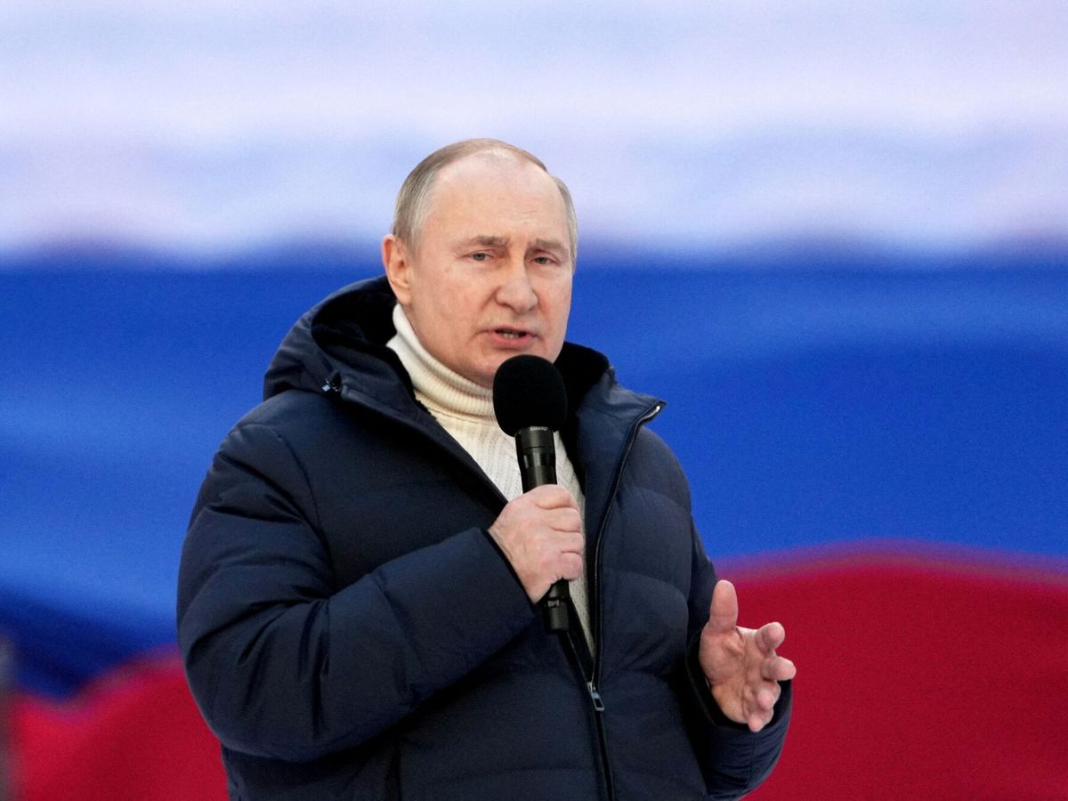 Foto: Putin, en los actos conmemorativos de Crimea. (Reuters/Alexander Vilf)