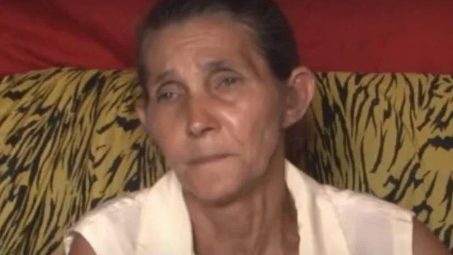 Germana de Almeida, la madre de Rosângela, en una entrevista a la cadena brasileña Vídeo TV Oeste.