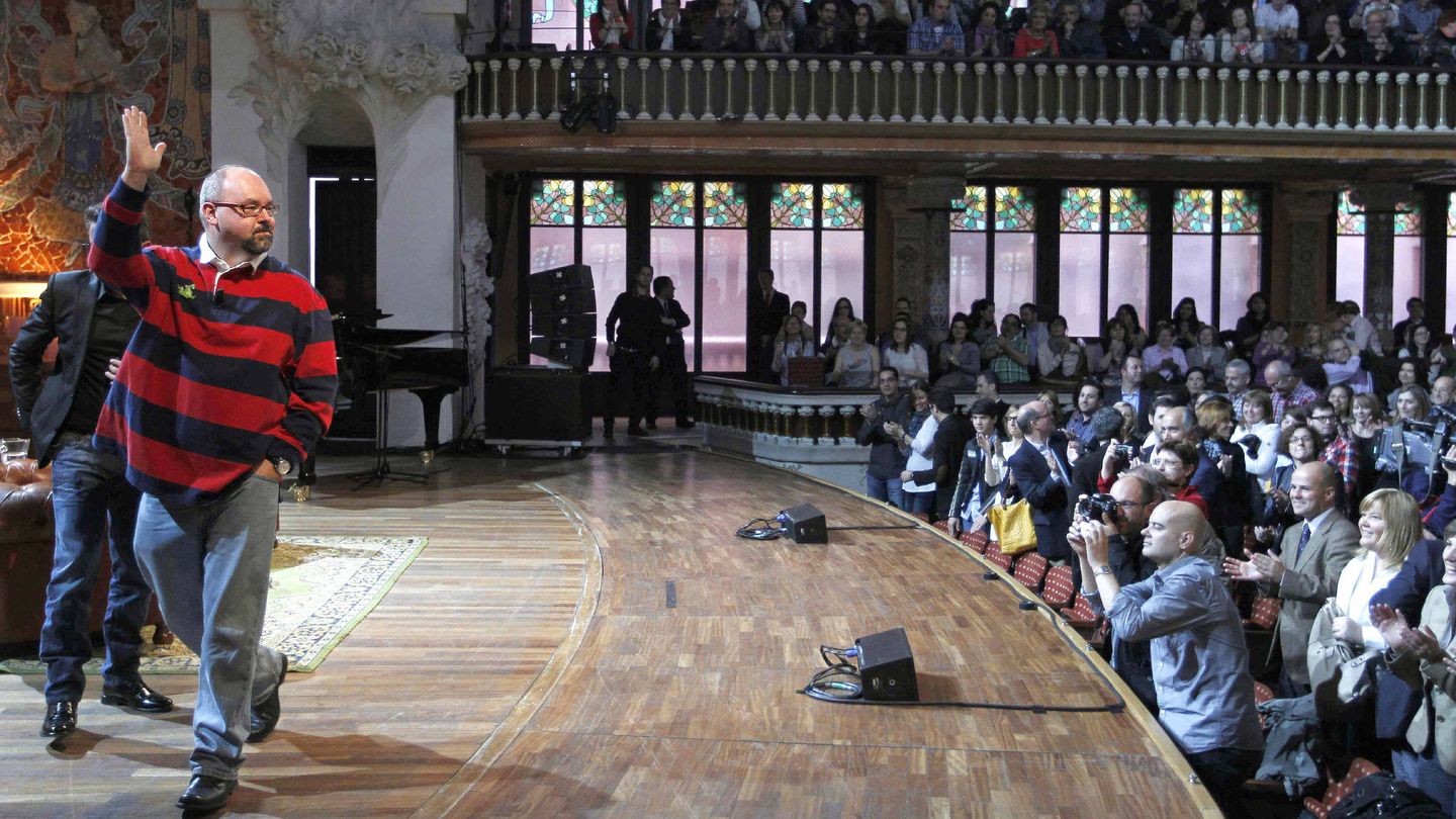 Carlos Ruiz Zafón, en el Palau de la Música Catalana. (EFE)