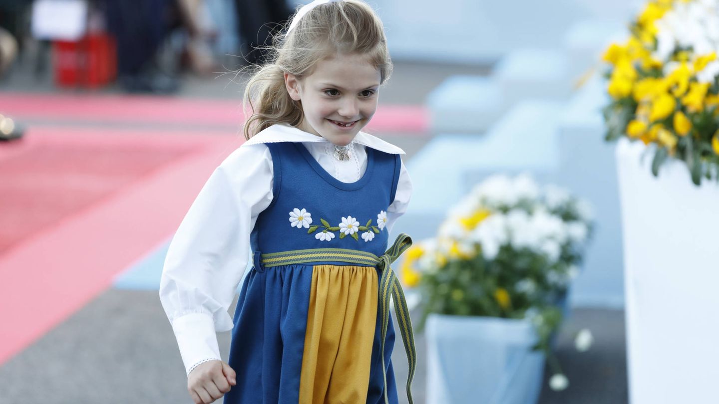 Estelle de Suecia durante el Día Nacional. (Getty)