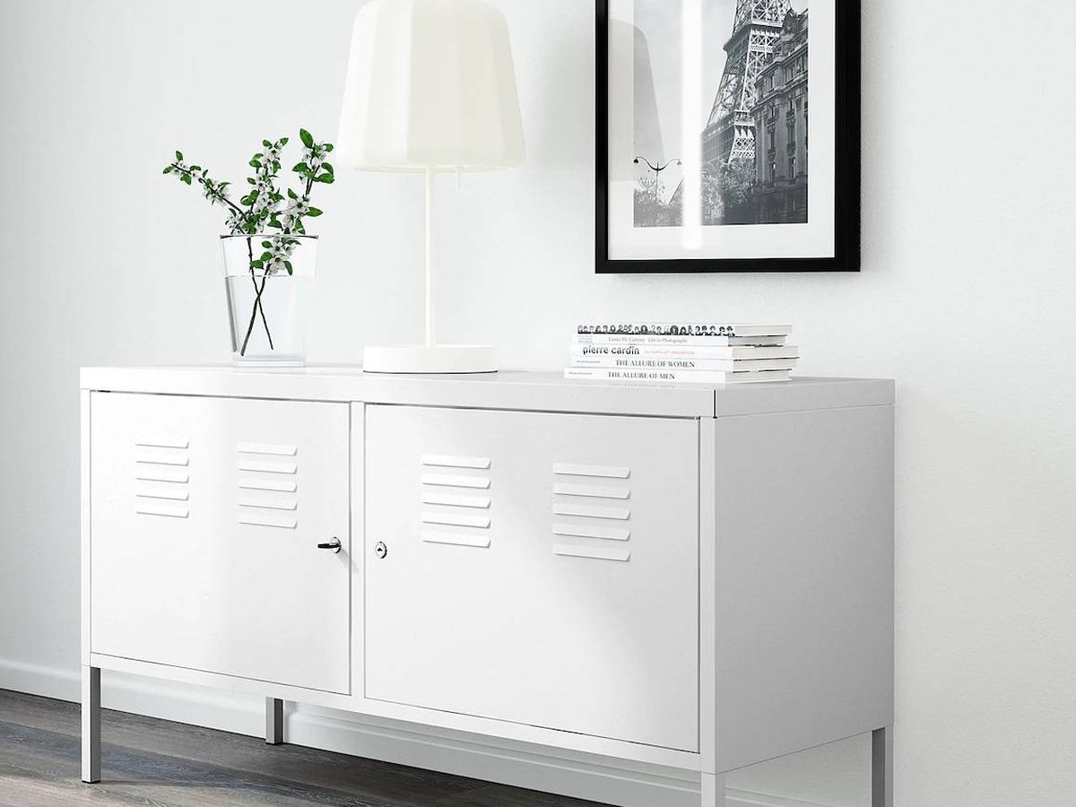 yeso canta fuerte DIY: convierte este mueble de metal de Ikea en un impresionante armario  vintage