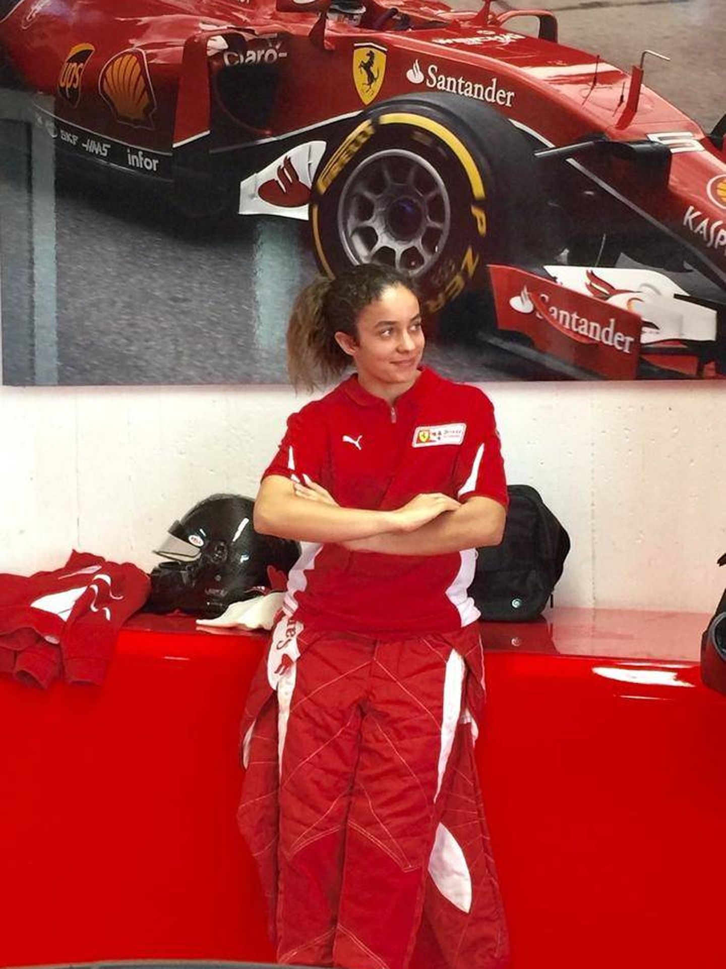 Marta García, una de las dos españolas que tuvo el lujo de vestir para Ferrari