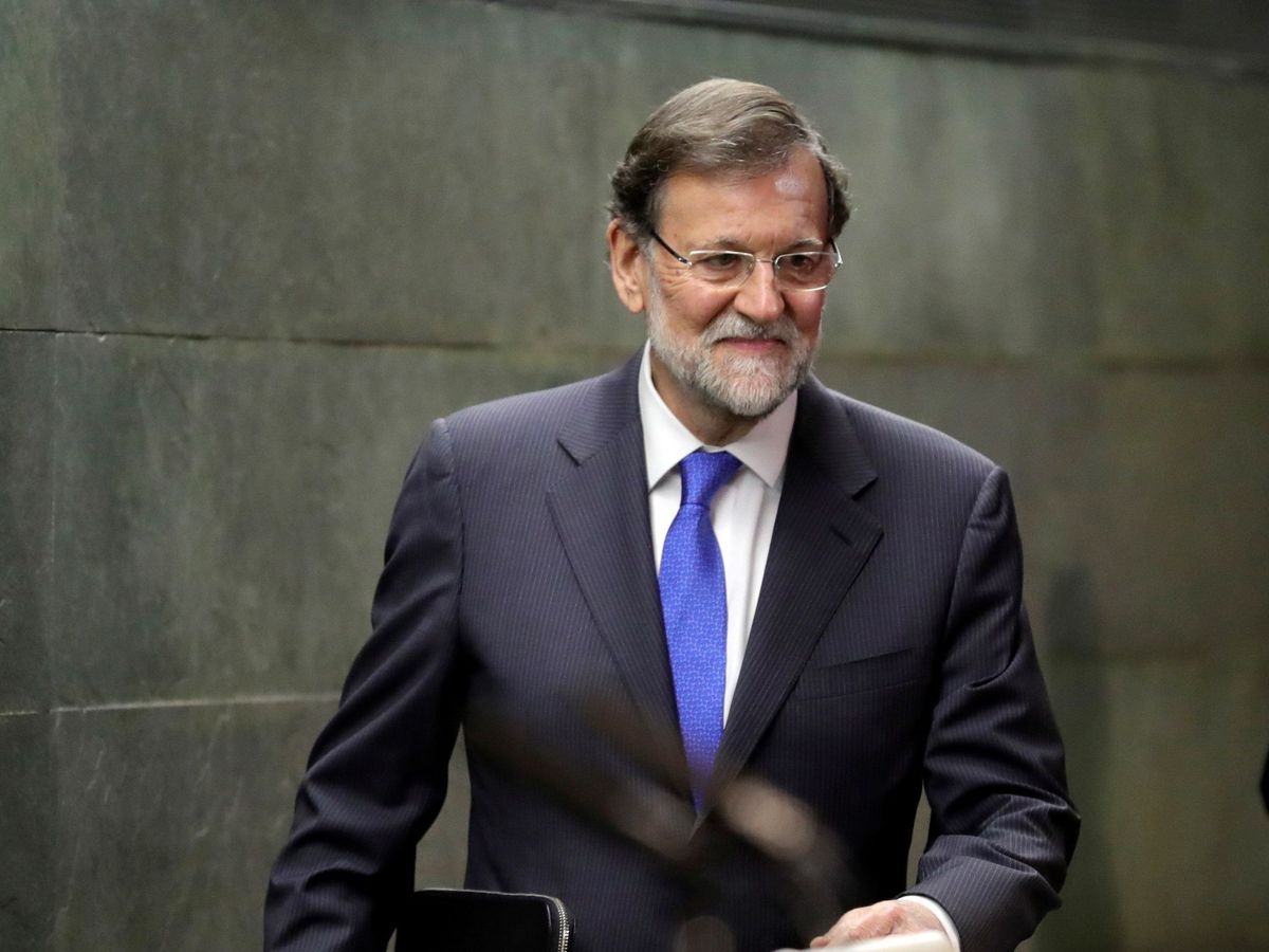 Foto: Mariano Rajoy, durante la presentación de su libro 'Una España mejor'. (EFE)
