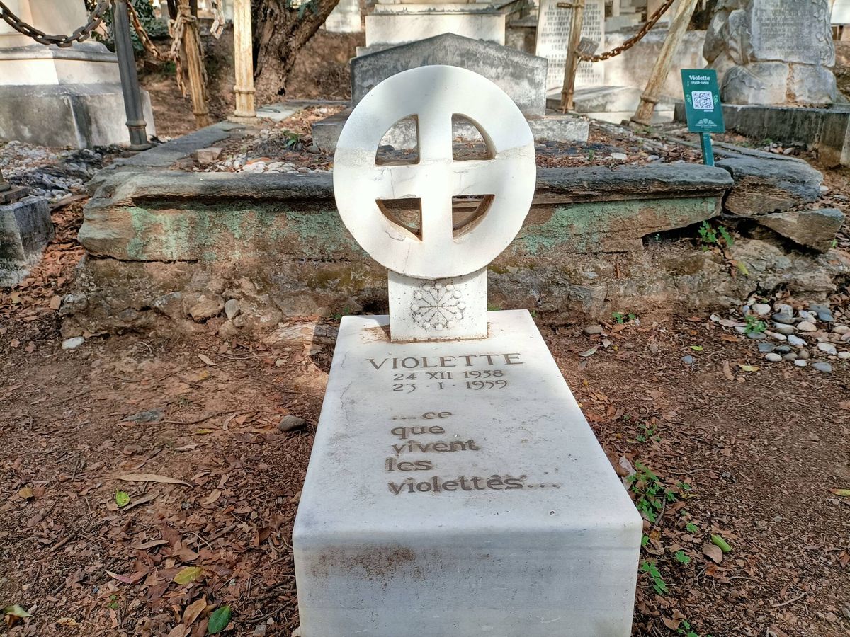 Foto: La tumba de la niña Violette está asociada a un poema de María Victoria Atencia. (P.D.A.)
