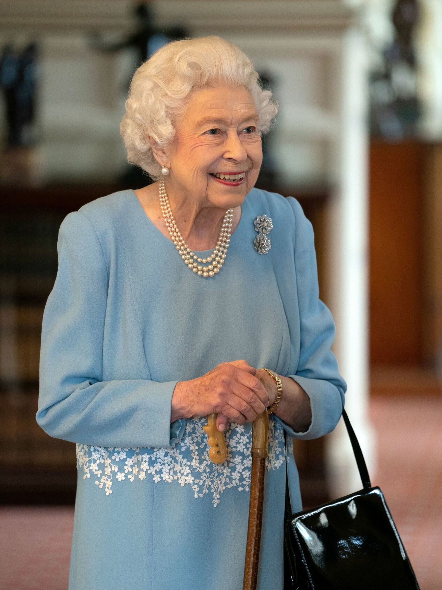 Isabel II, en una recepción en Sandringham House. (Reuters/Joe Giddens)