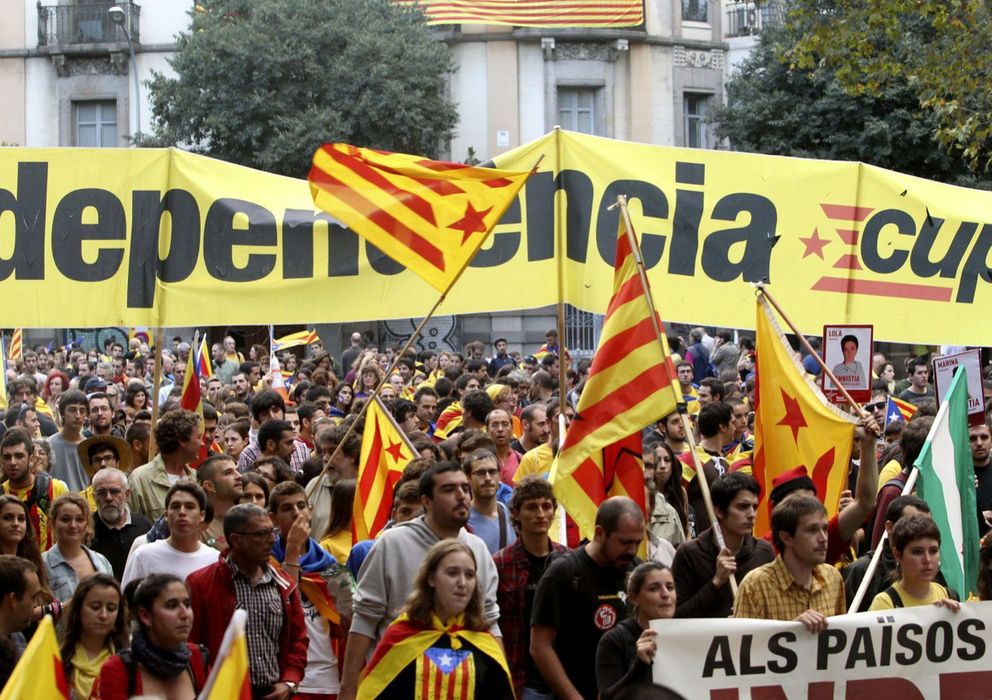Foto: Manifestación de la Diada Nacional de Catalunya