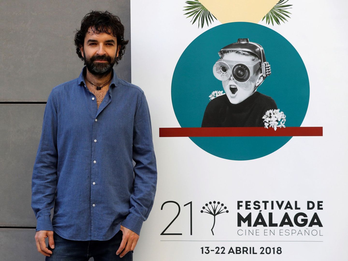 Mateo Gil, director de 'Las leyes de la termodinámica', durante la presentación del 21 Festival de Cine en Español de Málaga. (EFE)
