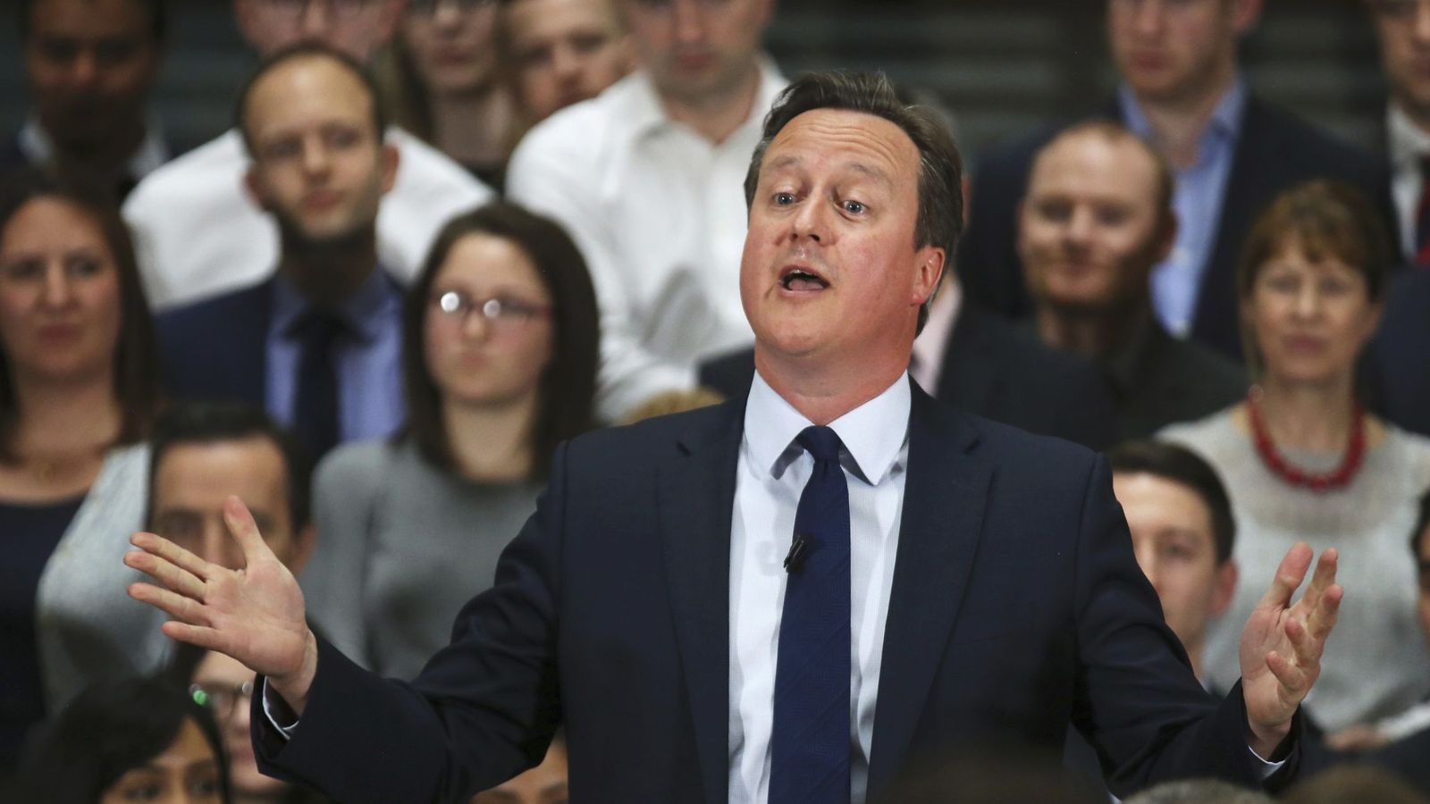Foto: El primer ministro británico, David Cameron, en una comparecencia pública (Reuters).