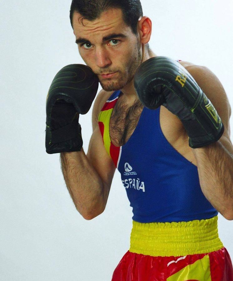 Foto: En la imagen, Felipe Martínez durante su etapa de boxeador 
