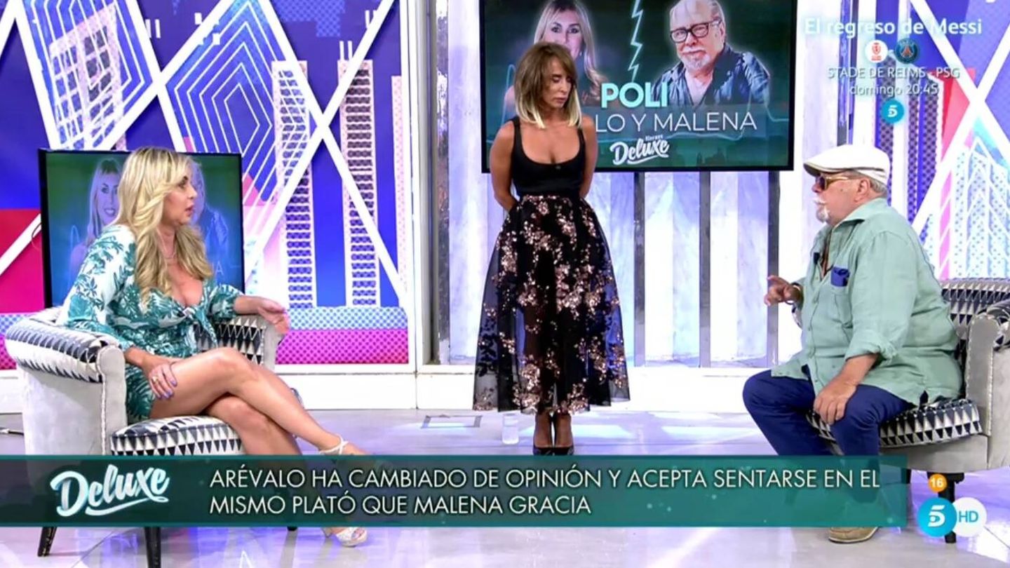 Malena Gracia, Patiño y Arévalo. (Telecinco).