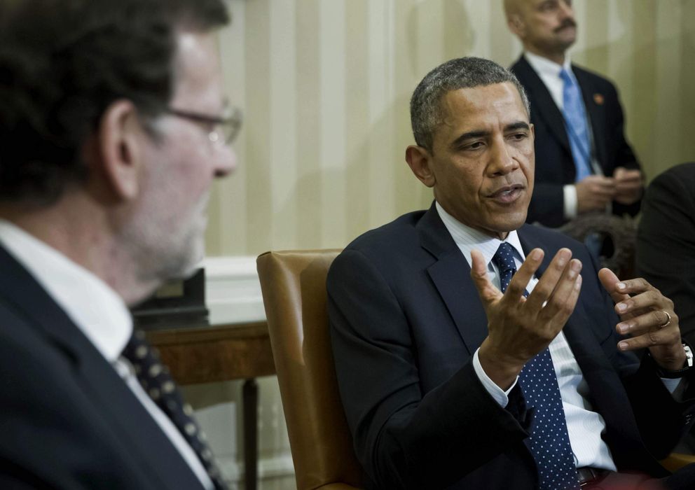Foto: Mariano Rajoy, junto a Barack Obama, en la Casa Blanca. (Efe)