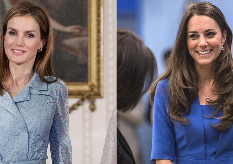 Foto: La Reina Letizia y Kate Middleton en dos imágenes de archivo (Gtres)