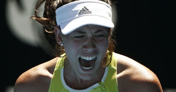 Foto: La tenista española Garbiñe Muguruza, este jueves, en el Open de Australia. (EFE)