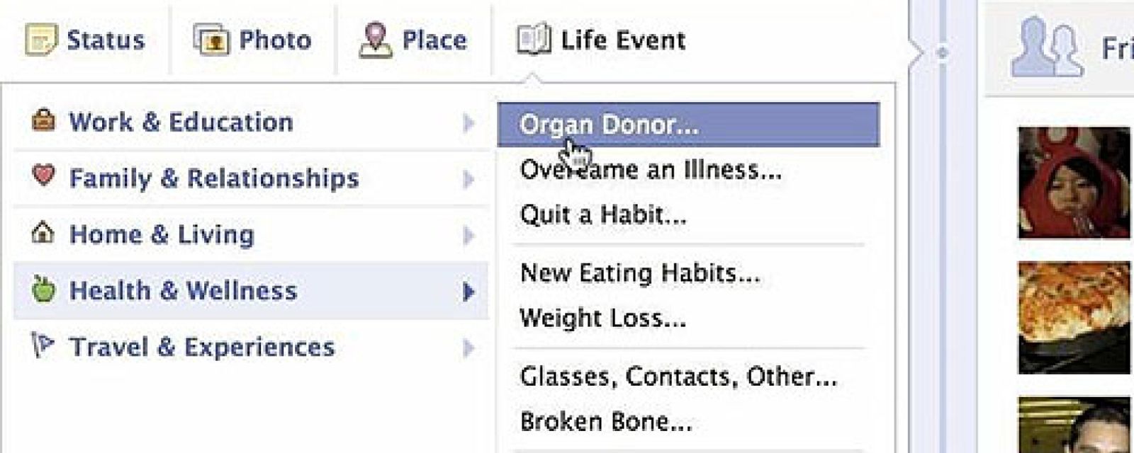 Foto: Facebook crea una herramienta para encontrar donantes de órganos que arrasa en la red