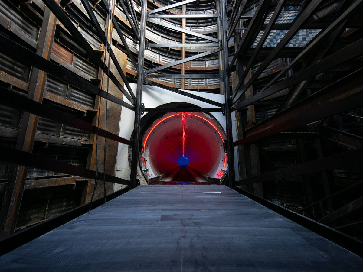 Foto: Foto del túnel de prueba construido en Los Ángeles. (TBC)