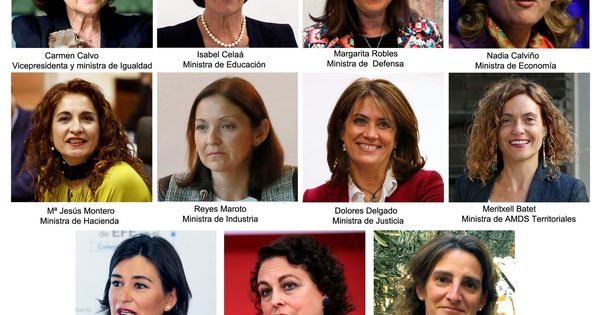 Foto: Combo de fotografías de las 11 ministras que ha elegido el presidente del Gobierno, Pedro Sánchez. (EFE)