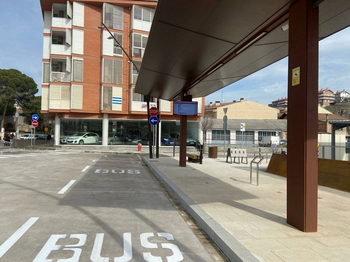 Foto: Vista de la nueva estación de autobuses de Gironella. (Generalitat de Cataluña)