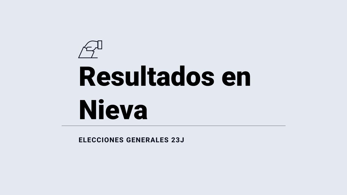 Resultados y ganador en Nieva durante las elecciones del 23 de julio: escrutinio, votos y escaños, en directo