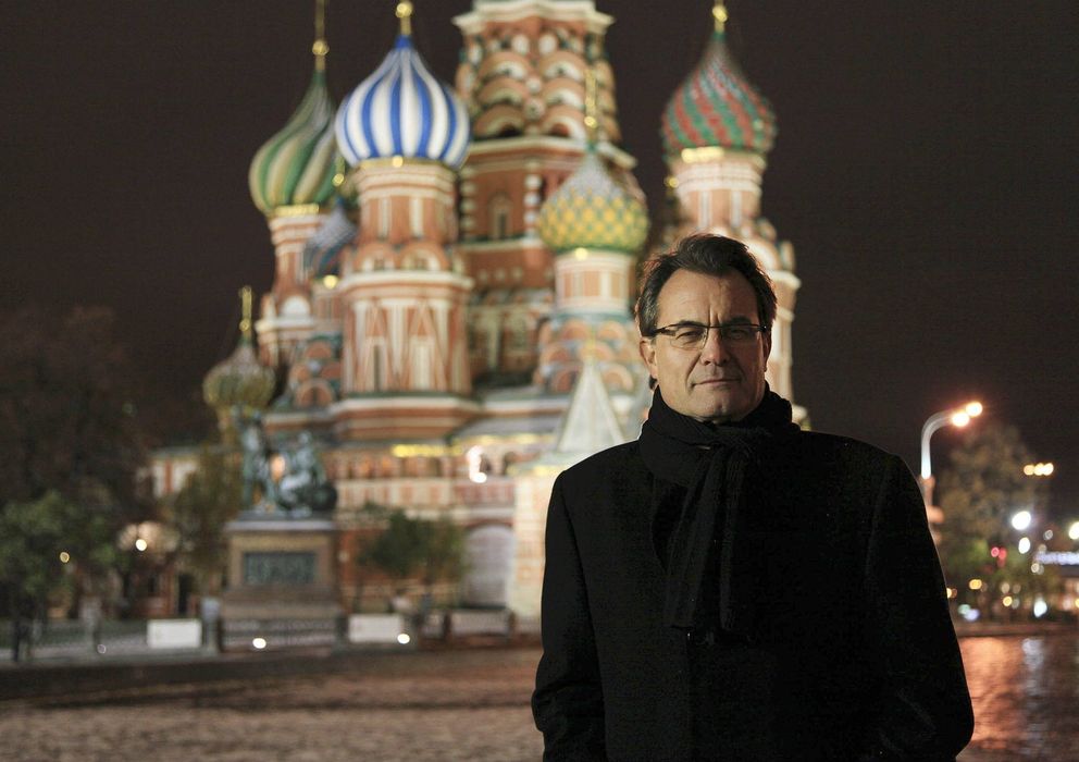 Foto: Artur Mas, en el viaje que realizó a Moscú en 2012 (EFE).