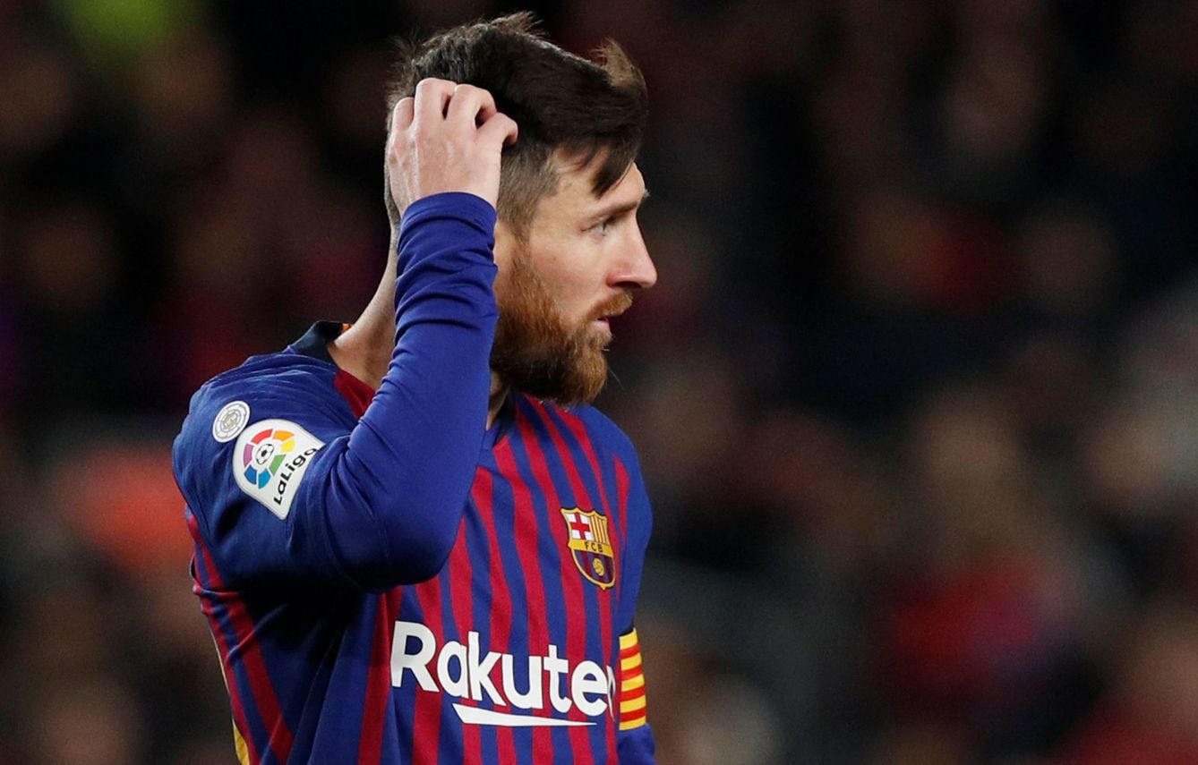 Messi, con el Barcelona. (Reuters) 