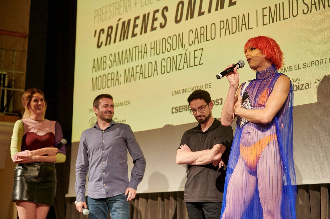 La presentación de 'Crímenes online' en el Serielizados Fest, en Ibiza. (Serielizados Fest)