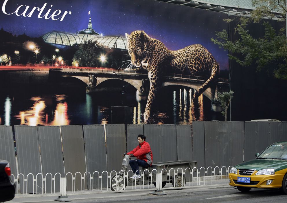 Foto: Anuncio de Cartier en Pekín (Reuters)
