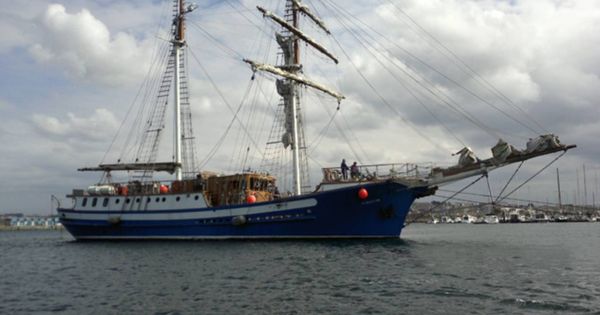Foto: El buque escuela adaptado Gure Izar, armado por la Fundación Aulamar que presidía Pedro Morenés. 
