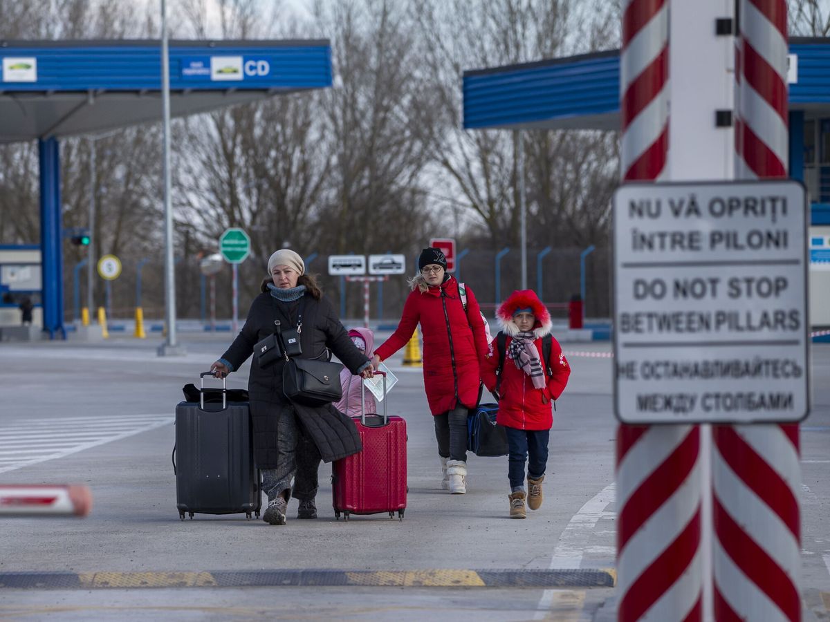 Foto: Fleeing ukrainians arrive in moldova