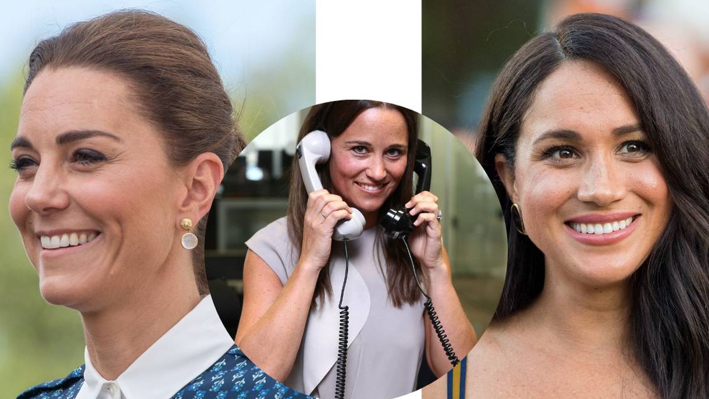 Kate Middleton, Pippa Middleton y Meghan Markle. (Cordon Press /Getty)