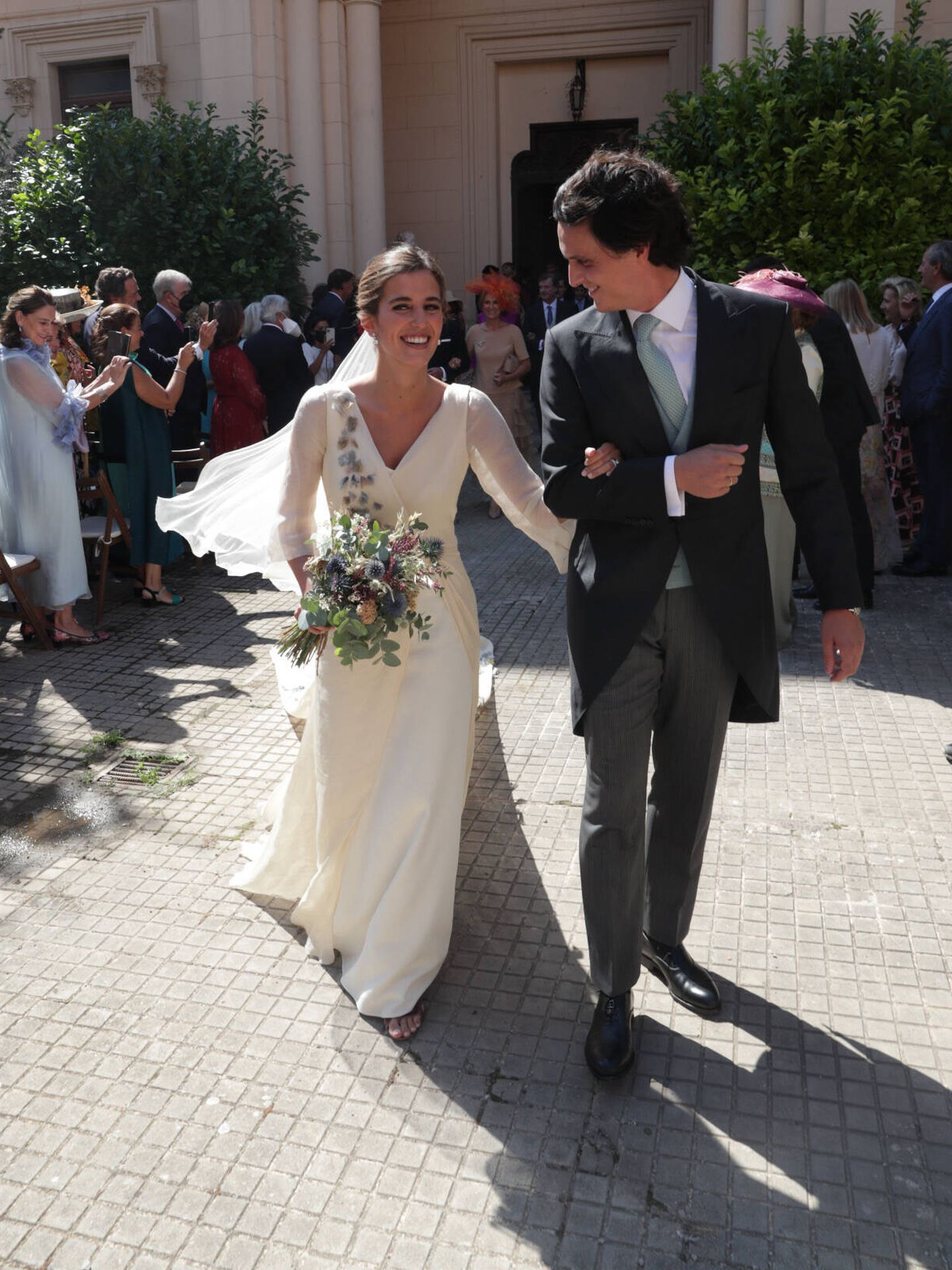 María Corsini y Diego Osorio, en el día de su boda. (Gtres) 