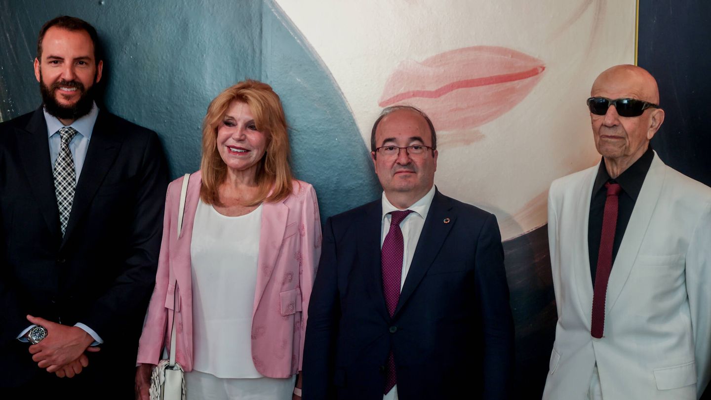 Carmen y Borja Thyssen, en la inauguración de una exposición en 2022. (Europa Press/Ricardo Rubio)