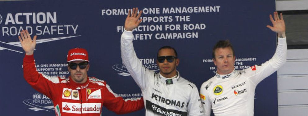 Foto: Hamilton logra la pole en China, con Alonso tercero y Vettel noveno
