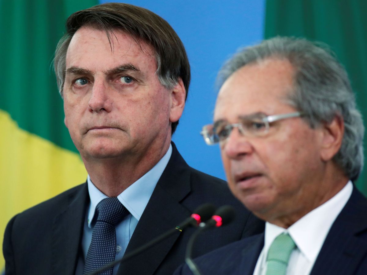 Foto: El presidente de Brasil, Jair Bolsonaro y el ministro de Economía Paulo Guedes (Reuters)