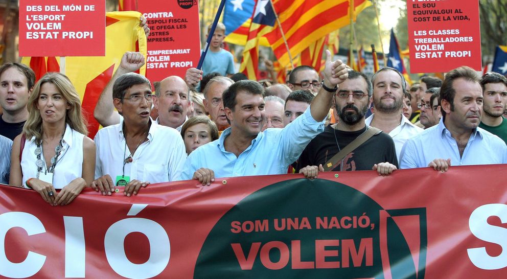 Manifestación a favor del independentismo. (Efe)