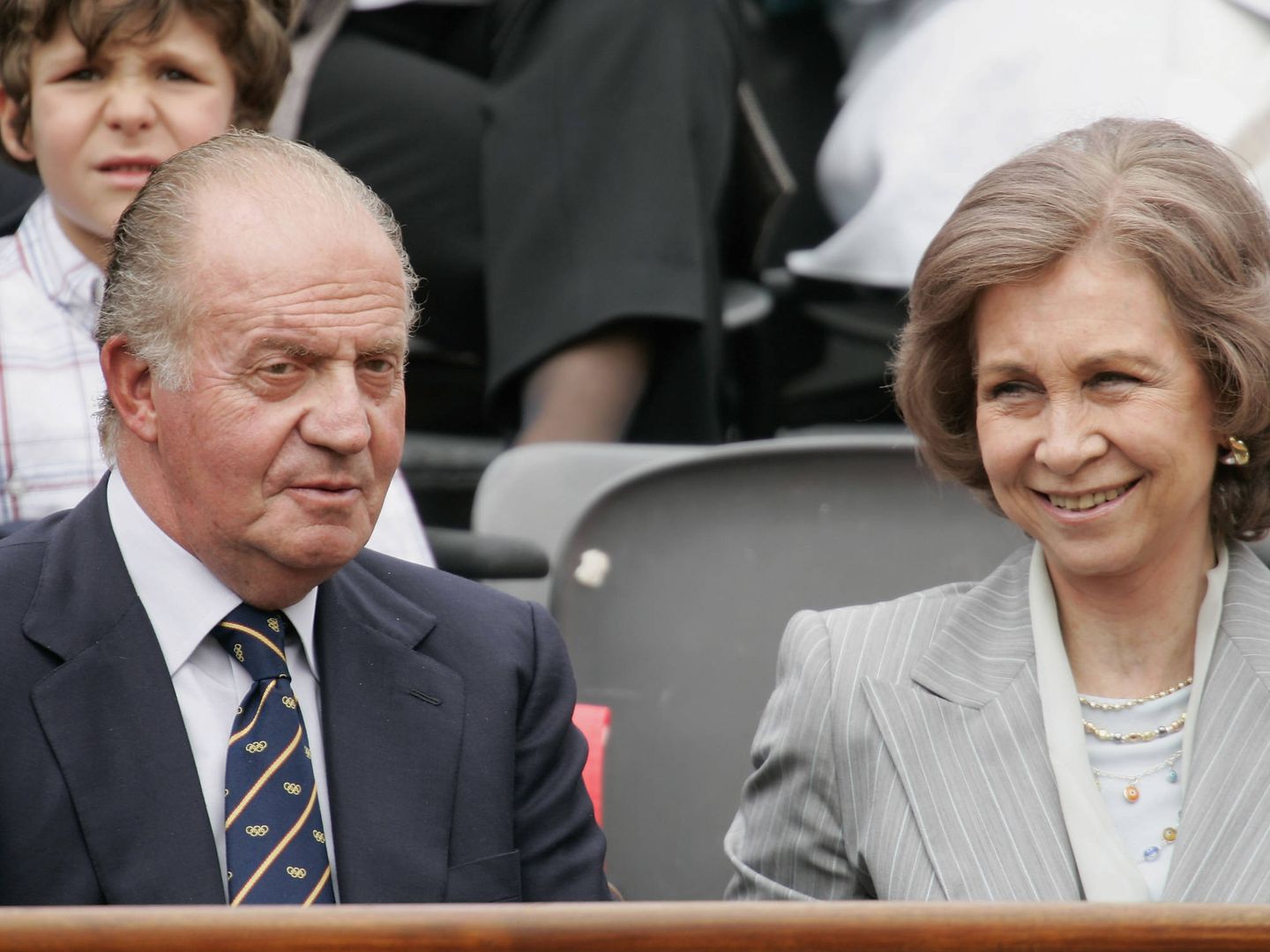 Los Reyes eméritos, en Roland Garros. (Getty)