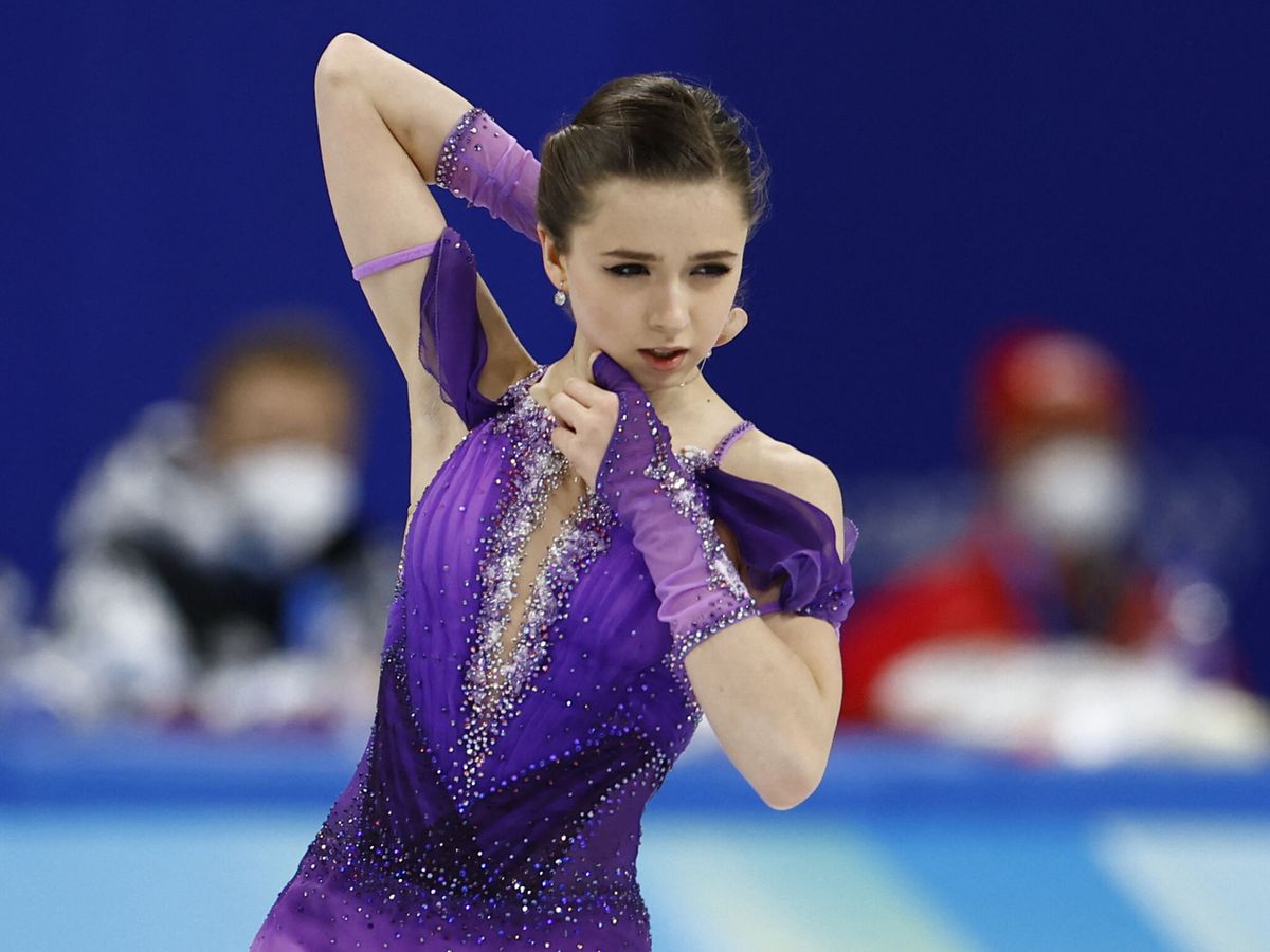 Foto: La atleta Kamila Valieva, durante una competición en los Juegos Olímpicos de Invierno (REUTERS/Novozhenina)