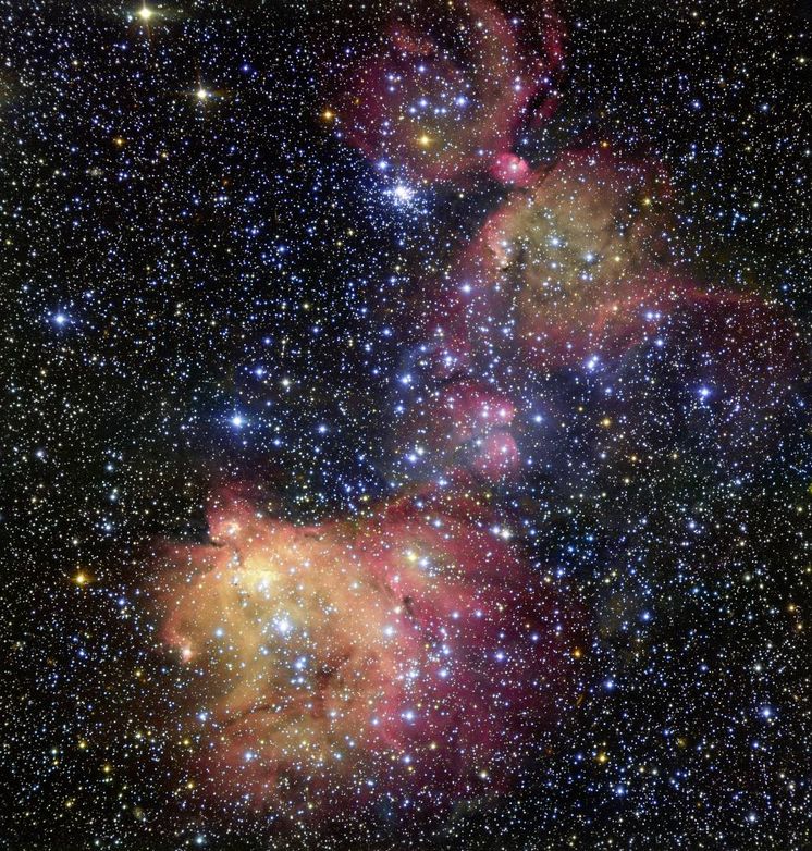 Foto: 'Ornamentación estelar' captada por el Observatorio Europeo Austral (Foto: ESO)