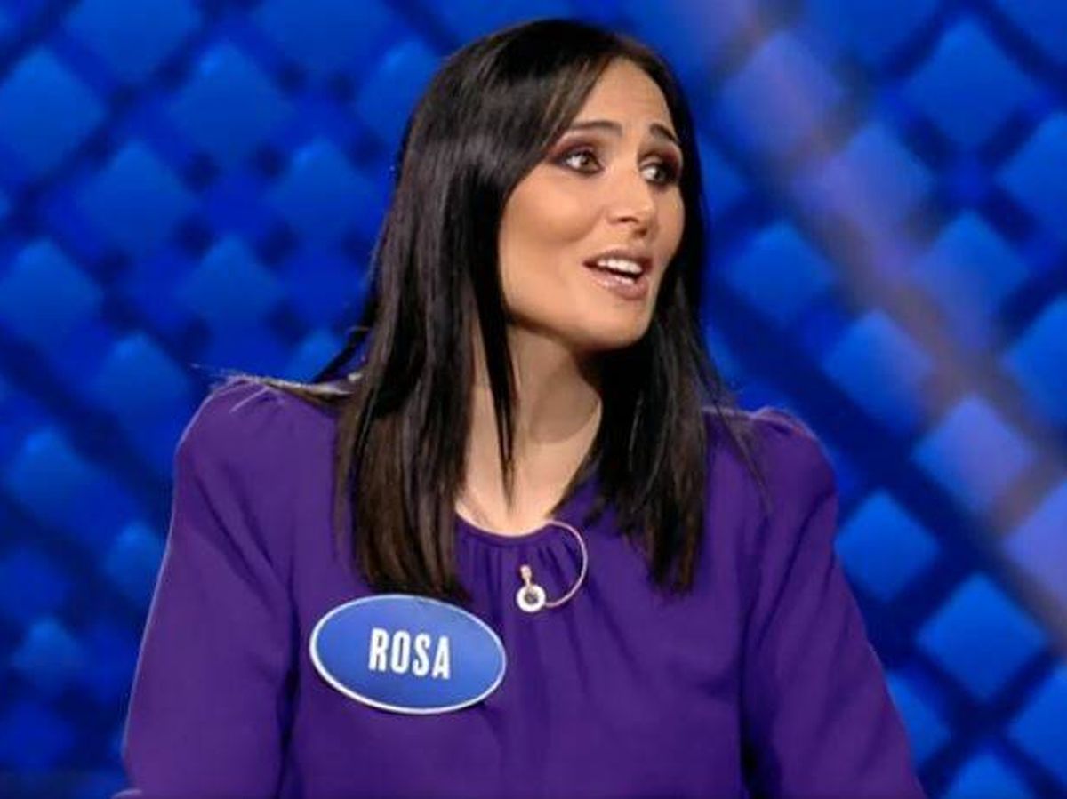 Foto: Rosa López, en 'Family Feud'. (Atresmedia Televisión)