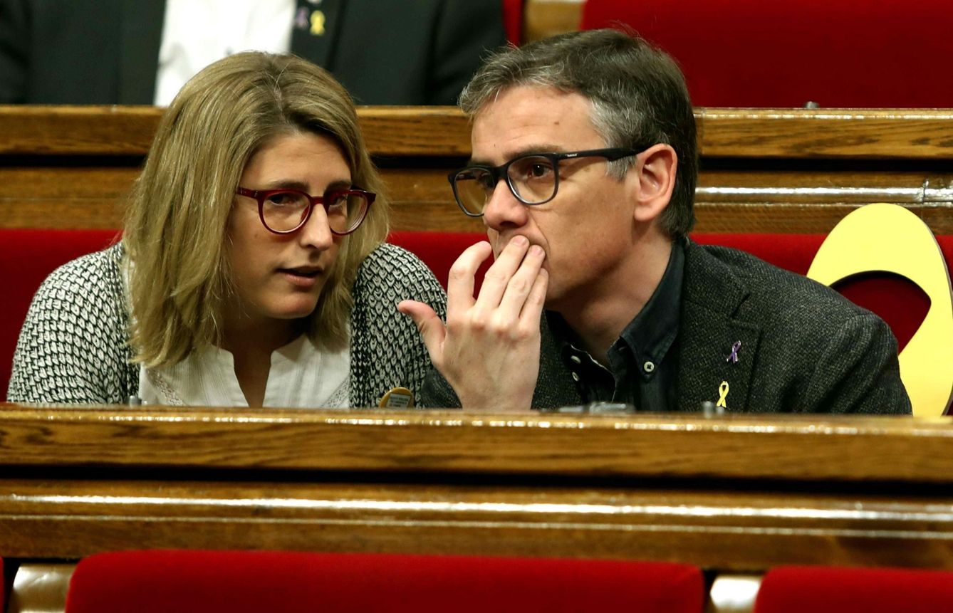 Josep Maria Jové junto a Elsa Artadi. (EFE)