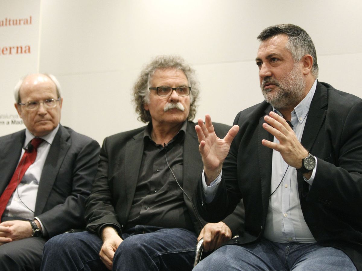 Foto: Joan Puigcercós (derecha) junto a Joan Tardà. (EFE/Javier López)