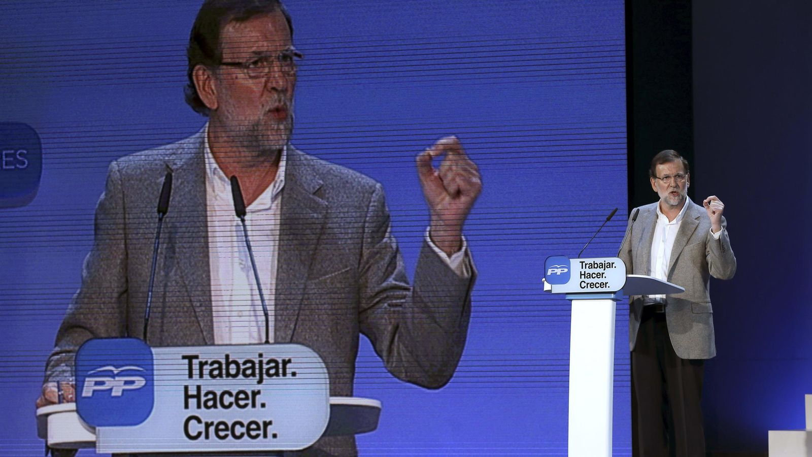 Foto: Rajoy, durante la presentación del Programa Marco autonómico. (Efe)