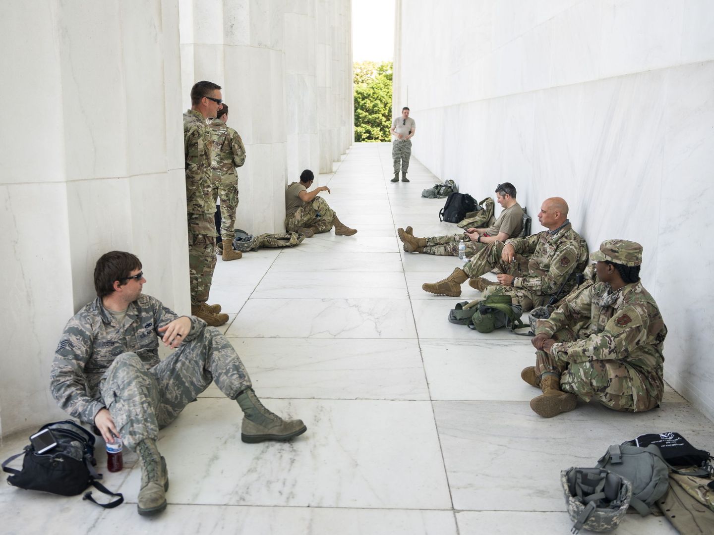 Soldados en Washington. (Reuters)