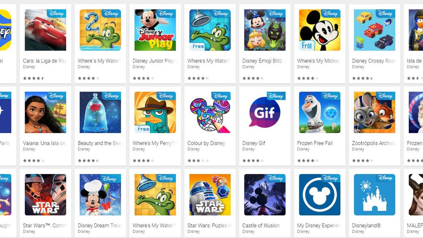  Aplicaciones de Disney en la tienda 'Google Play'