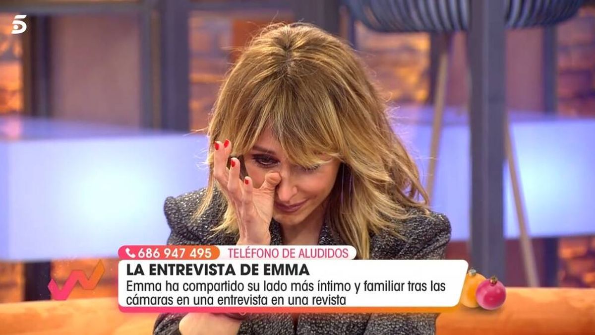 Emma García se rompe en directo en 'Viva la vida': "Me he emocionado"