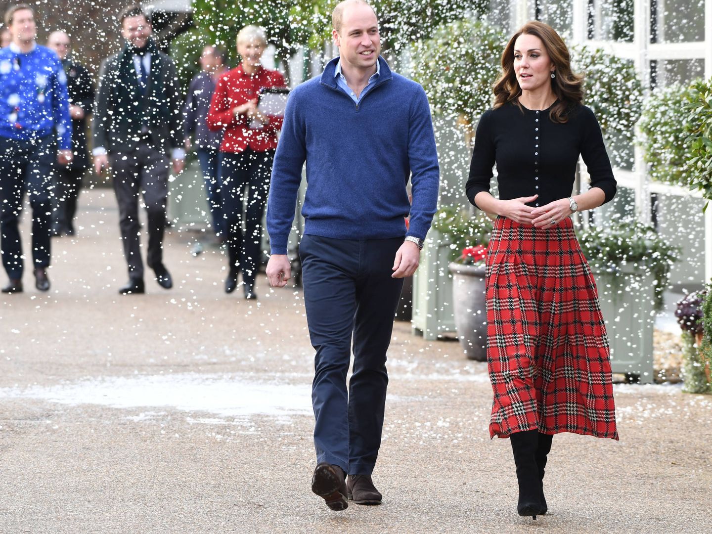Los duques de Cambridge, en diciembre del año pasado. (Reuters)