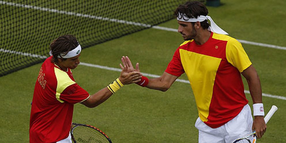 Foto: David Ferrer y Feliciano López alcanzan los cuartos de final en Londres