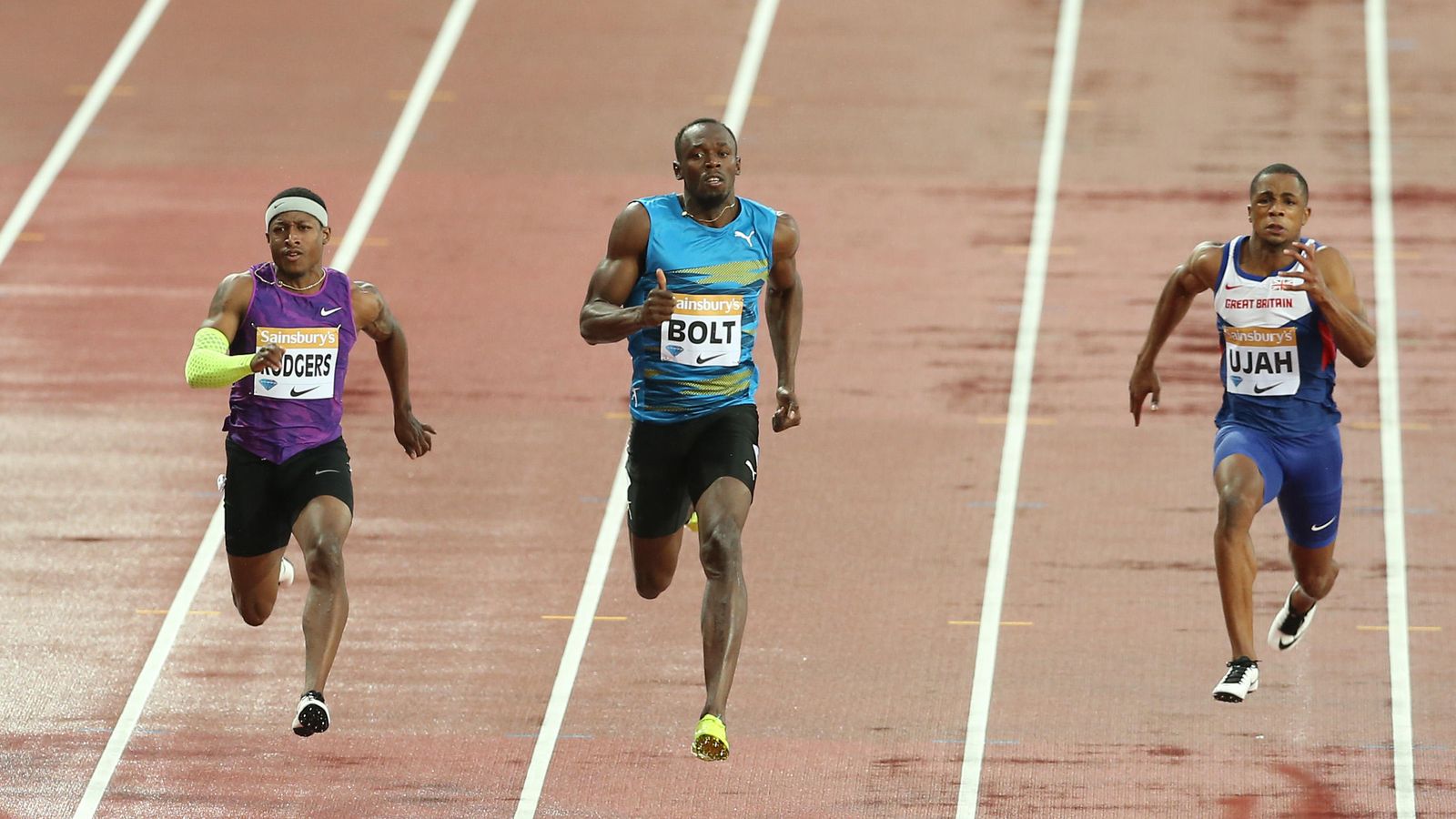 Foto: Aunque repitió el 9,87, Bolt estuvo mejor en la semifinal (Reuters)