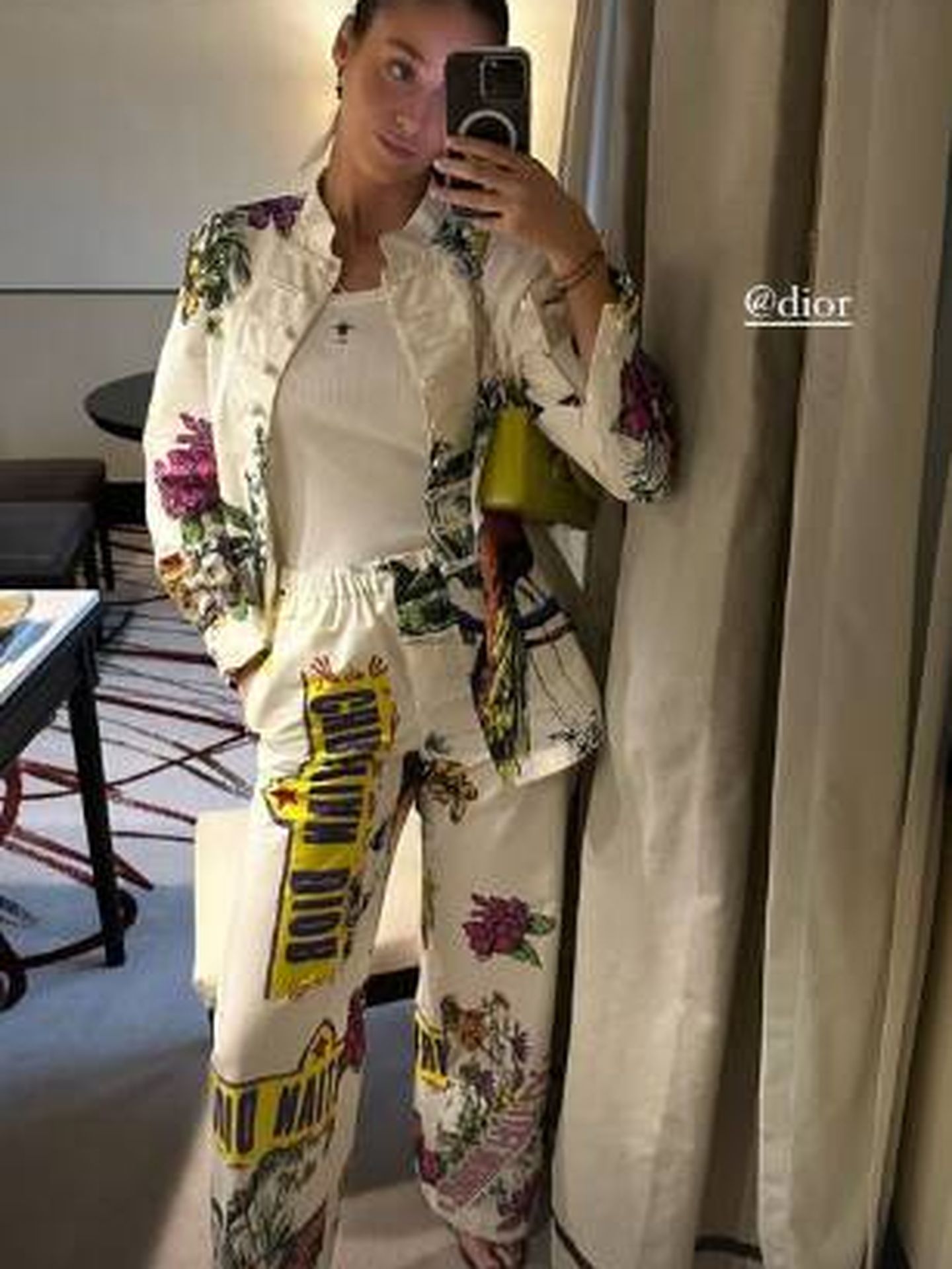 Victoria Federica, luciendo su look Dior en México. (IG)