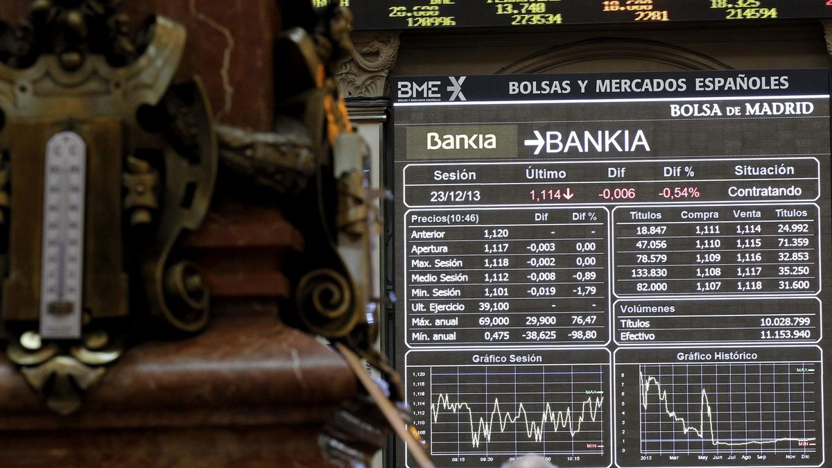 Bankia celebra su regreso al Ibex en máximos desde el canje de las preferentes 