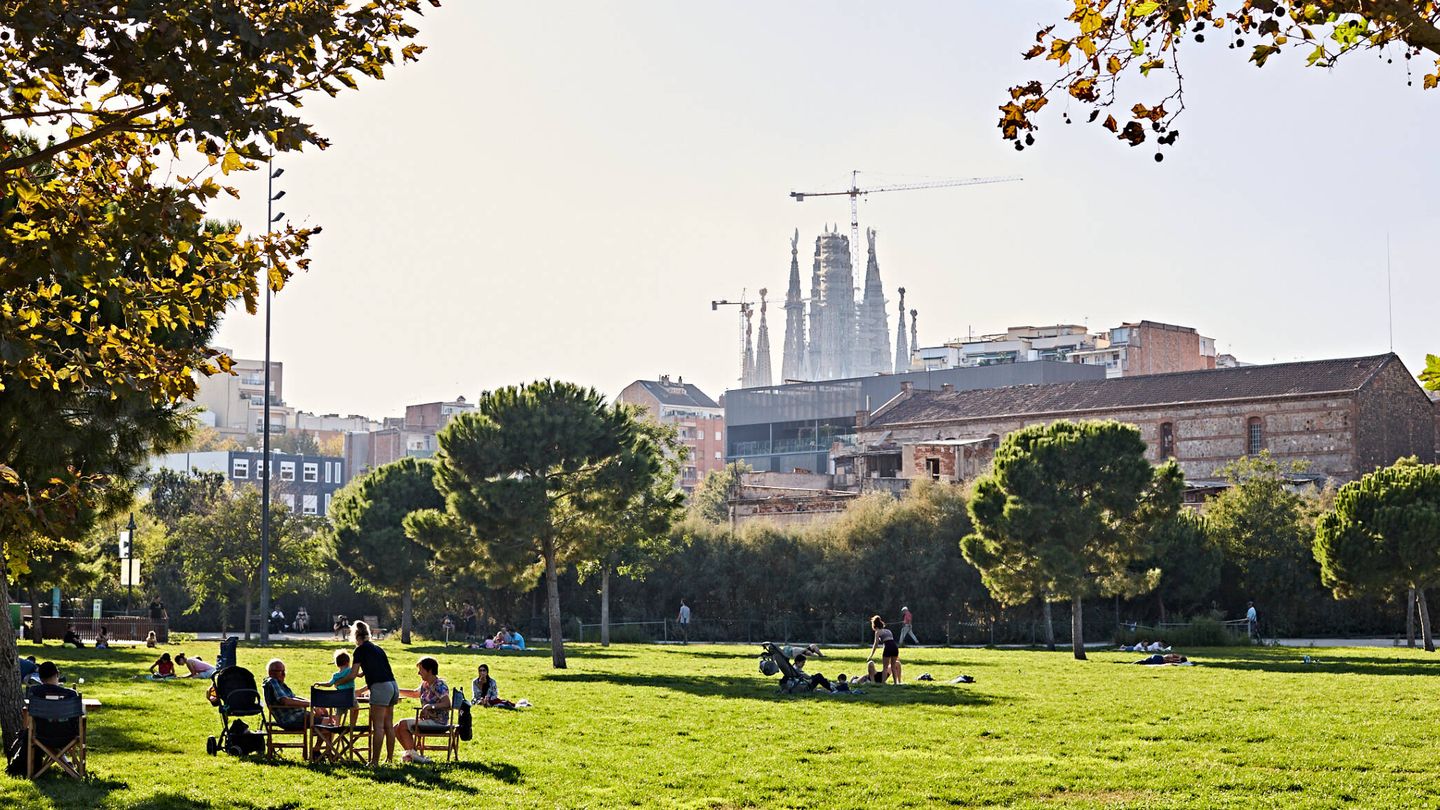 Vistas de la Sagrada Familia de Barcelona